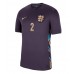 Camiseta Inglaterra Kyle Walker #2 Segunda Equipación Replica Eurocopa 2024 mangas cortas